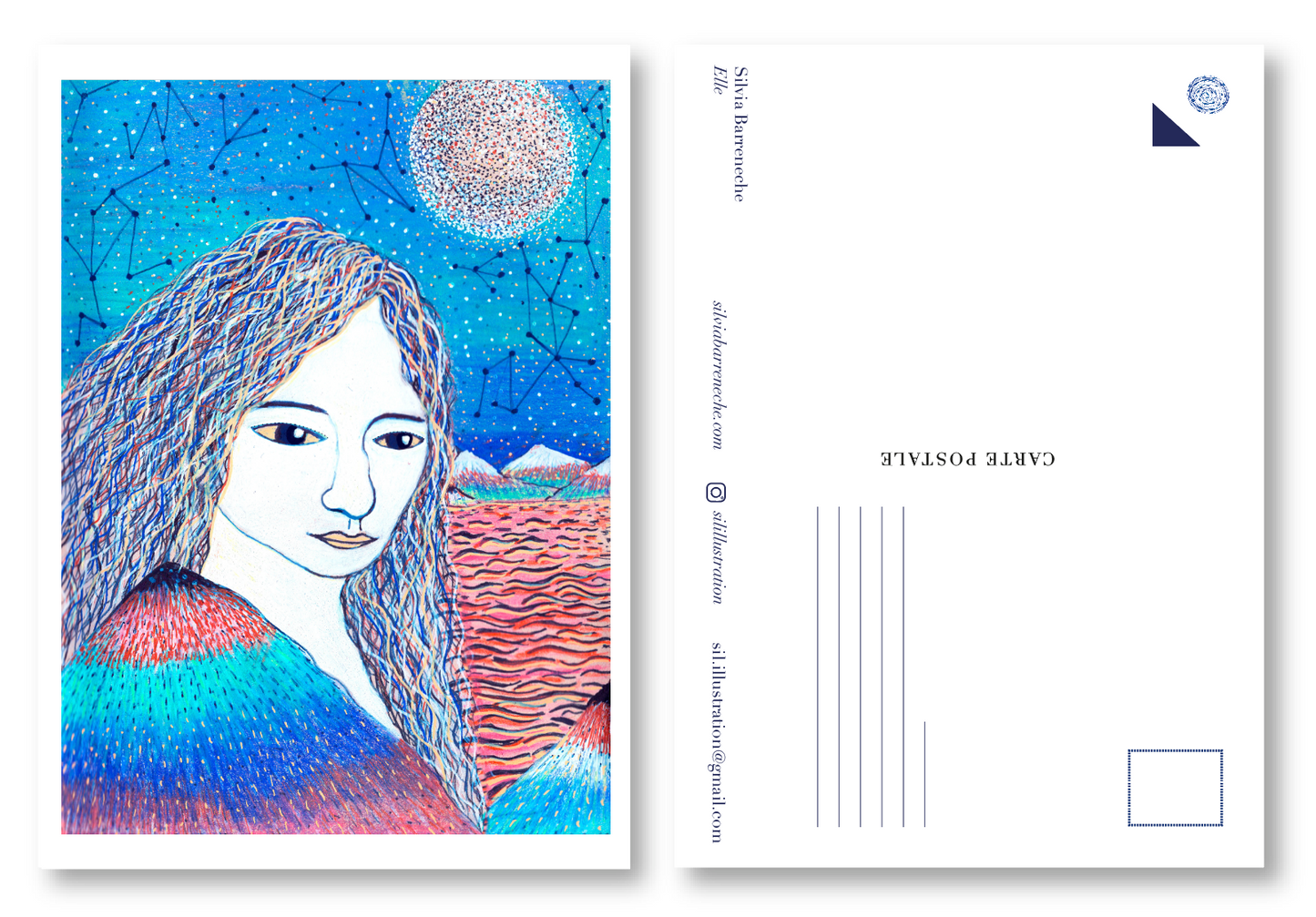 Carte postale / Elle