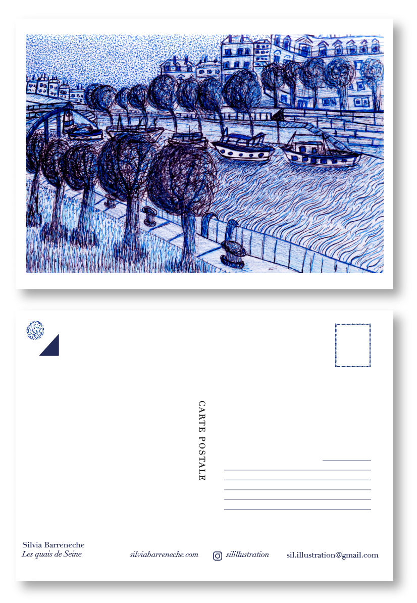 Carte postale / Les quais de Seine